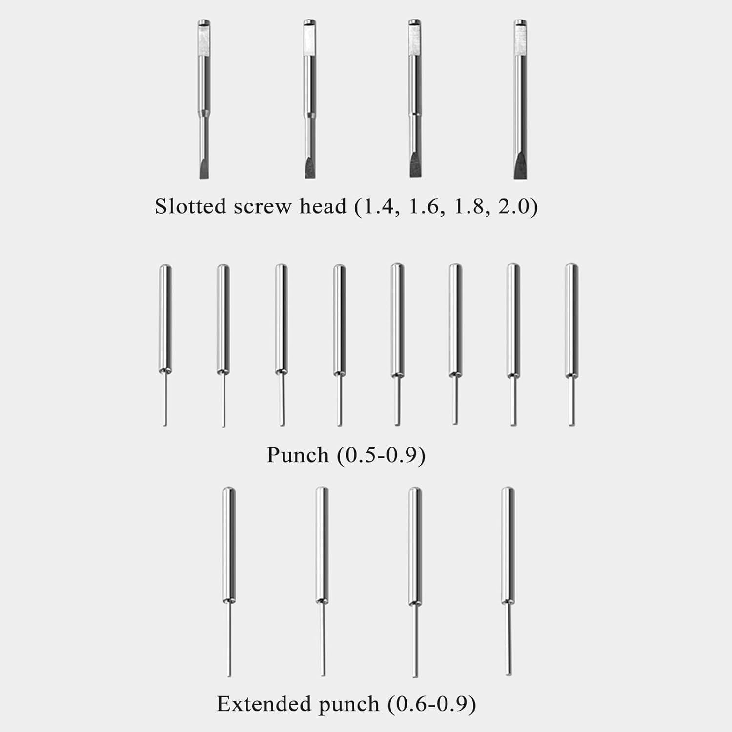 Herramienta para quitar eslabones de reloj, ajustador de correa ajustable, diseño de metal duradero, fácil de usar, kit completo para reparaciones de relojes
