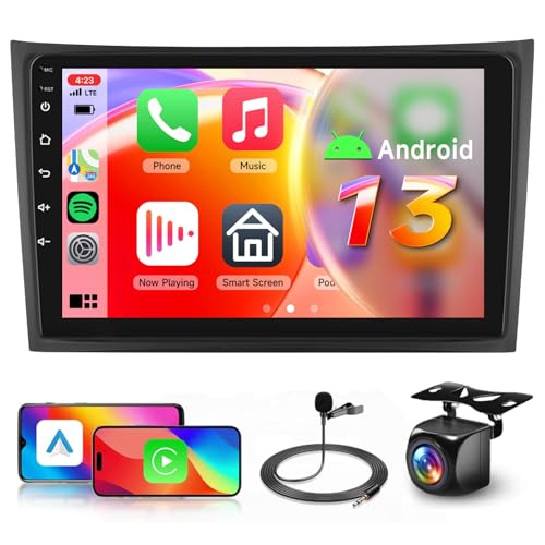 【8 Cœur 6+128G】 Hodozzy Carplay Autoradio pour Volvo XC90 2004-2013, 10 Pouces Ecran Tactile Android Autoradio avec Android...