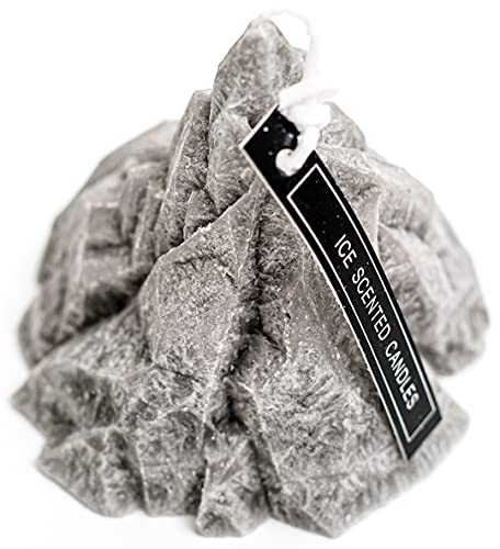 SHENGRUI Blind Box Scented Candle 2.3-Inch High Small Volcano Shaped Scented Candle with Exquisite Trinkets Inside. (Grey)