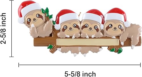 Miniatura 9 de Adorno de perezoso personalizado, adorno de Navidad de perezoso 2024, adorno de árbol de Navidad personalizado de perezoso, decoración de árbol
