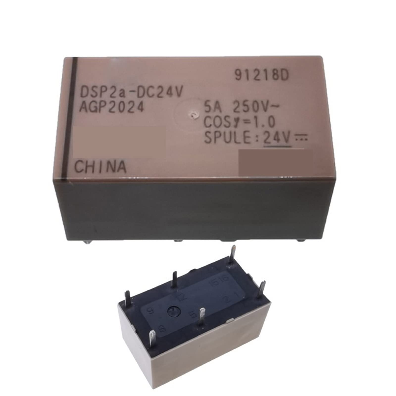 AERBNYEQP 10Pcs Relay DSP2A-DC24V DSP2A 24V DIP6 5A AGP2024 DSP2A-DC12V DSP2A-DC5V(DSP2A-DC12V)