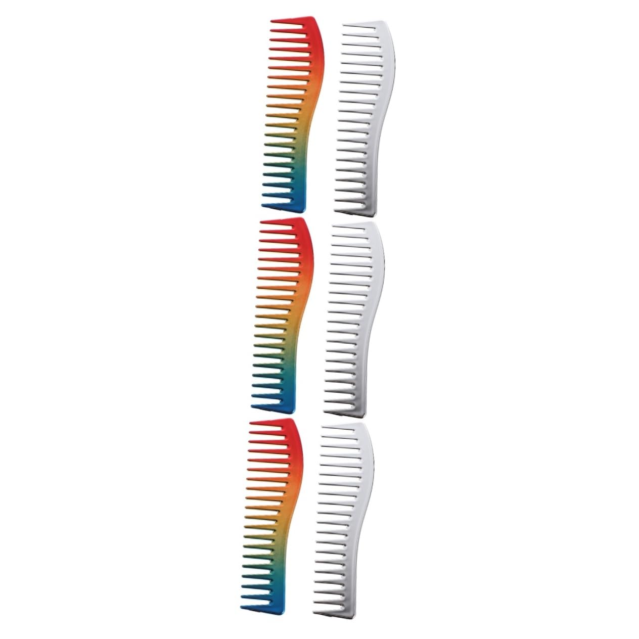 Healeved 3 Set Di Pettini Da Parrucchiere Per Uomo Pettini Per in Abs Pettine Tascabile Portatile Per Barba E 2 Pezzi * 3
