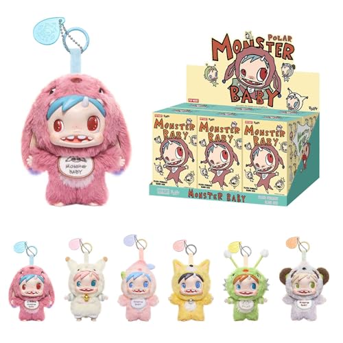 POP MART POLAR-Monster Baby Collection Series Plush Pendant Ver.1 Blind Box, Collectible Toys Decorations, Holiday Birthday Gifts for Girls and Boys, Whole Set by POP MART - Used condition - US$140.62