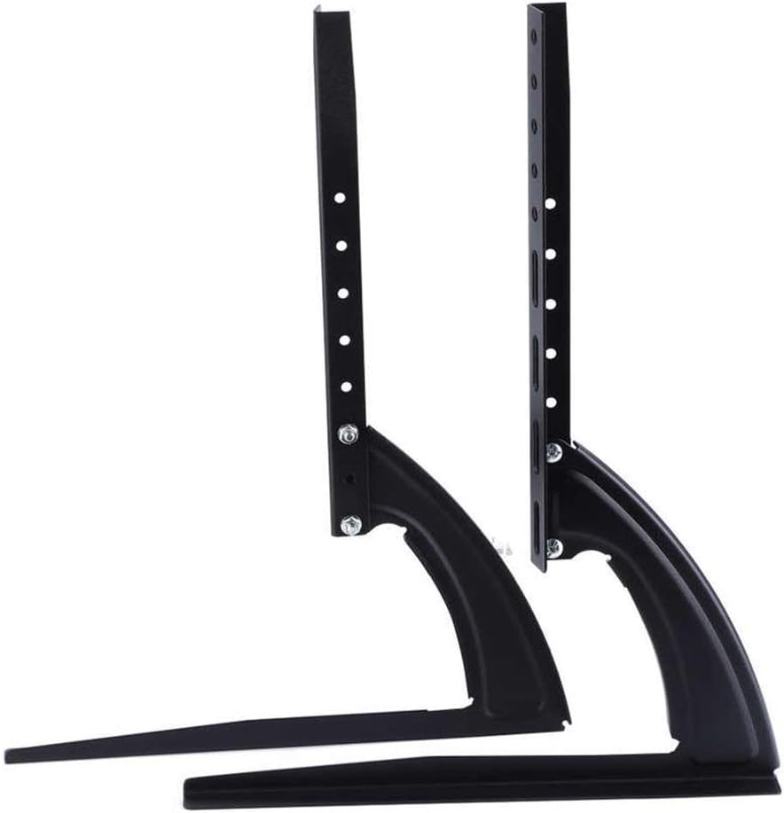 Black Metal Steel Bracket for Flat Led LCD Screen Tv Desktop Table Top Mount Stand Holder