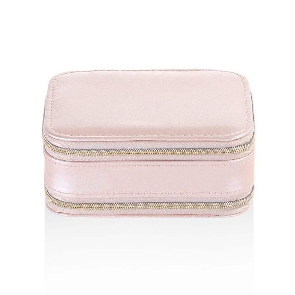 Bolsa de joyería para Anillo, Estuche Colgante para Collar y joyería, Bolsa de Almacenamiento de joyería, práctica Bolsa con Cremallera, Estuche de joyería de Doble Capa