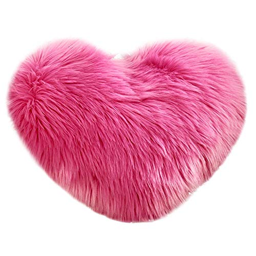 VJGOAL Encantador en Forma de corazón Funda de Almohada Suave y cómodo...