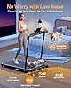 Walking Pad Treadmill, WALKWAKE 8% Incline Walking Pads, Compact Under Desk Treadmill for Home, 330lb Capacity 2.5HP Running Machine for Walking Jogging with LED Display, Black Yellow