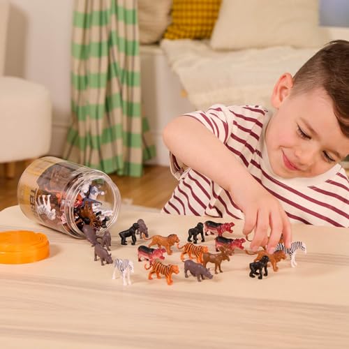 image for Terra by Battat – 60 Pieces Wild Creatures Tube – Realistic Mini A