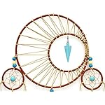 Urdeoms Large Dream Catchers for Girls Room Decor Boho Moon Dream Catcher Wall Decor Turquoise Hanging Ornament for Living Room Dorm Decor Hippie Gifts (NO.34) - Image 3