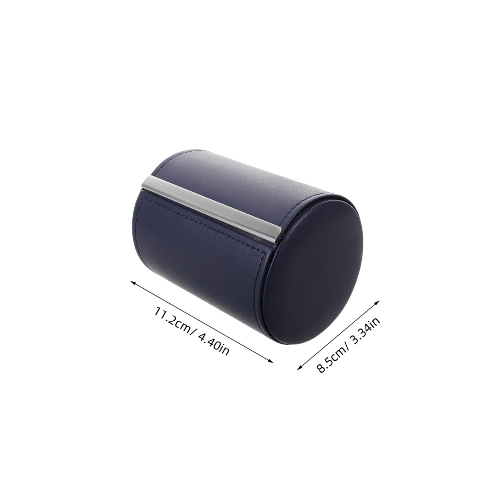 Custodia per Cravatte Cilindrica in Pu con Chiusura Magnetica, Portatile e Protettiva, Organizer Compatto per Viaggi e Look Professionale da Uomo