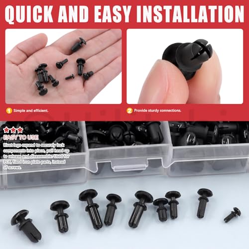 Rivets en nylon pour pare-chocs auto pour remplacer les clips cassés - 5