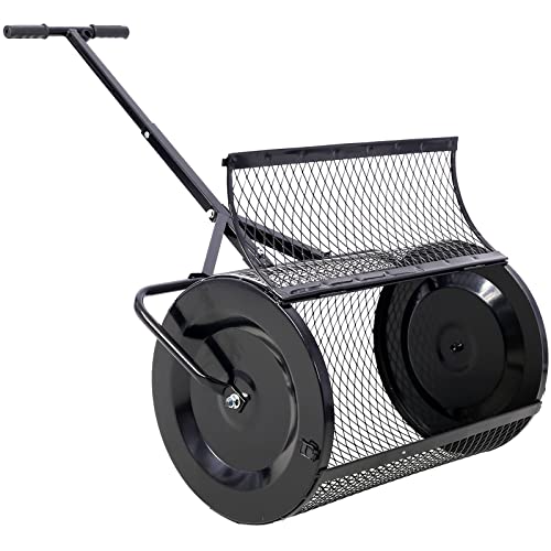 Compost Spreader y Peat Moss Spreader 2 en 1 para jardín miniatura 1