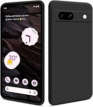 HSP Hülle für Google Pixel 7A [Staubabweisend] Handyhülle | Premium TPU Silikon Case Schutzhülle | Kratzfest Stoßfest Fallschutz | Kameraschutz Displayschutz | Passgenau Dünn Matt | Schwarz