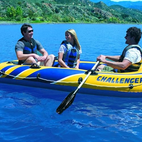 Bateau de pêche gonflable robuste ELzEy avec rames de qualité - 6