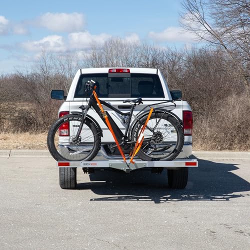 Black Widow AMC-400-EF Aluminum E-Bike Or Fat Tire Bike Carrier With Roll-On Roll-Off Ramp, 400 Lb. Capacity, 2 Inch Steel Hitch Tube, 5.5 Inch Track thumb #4