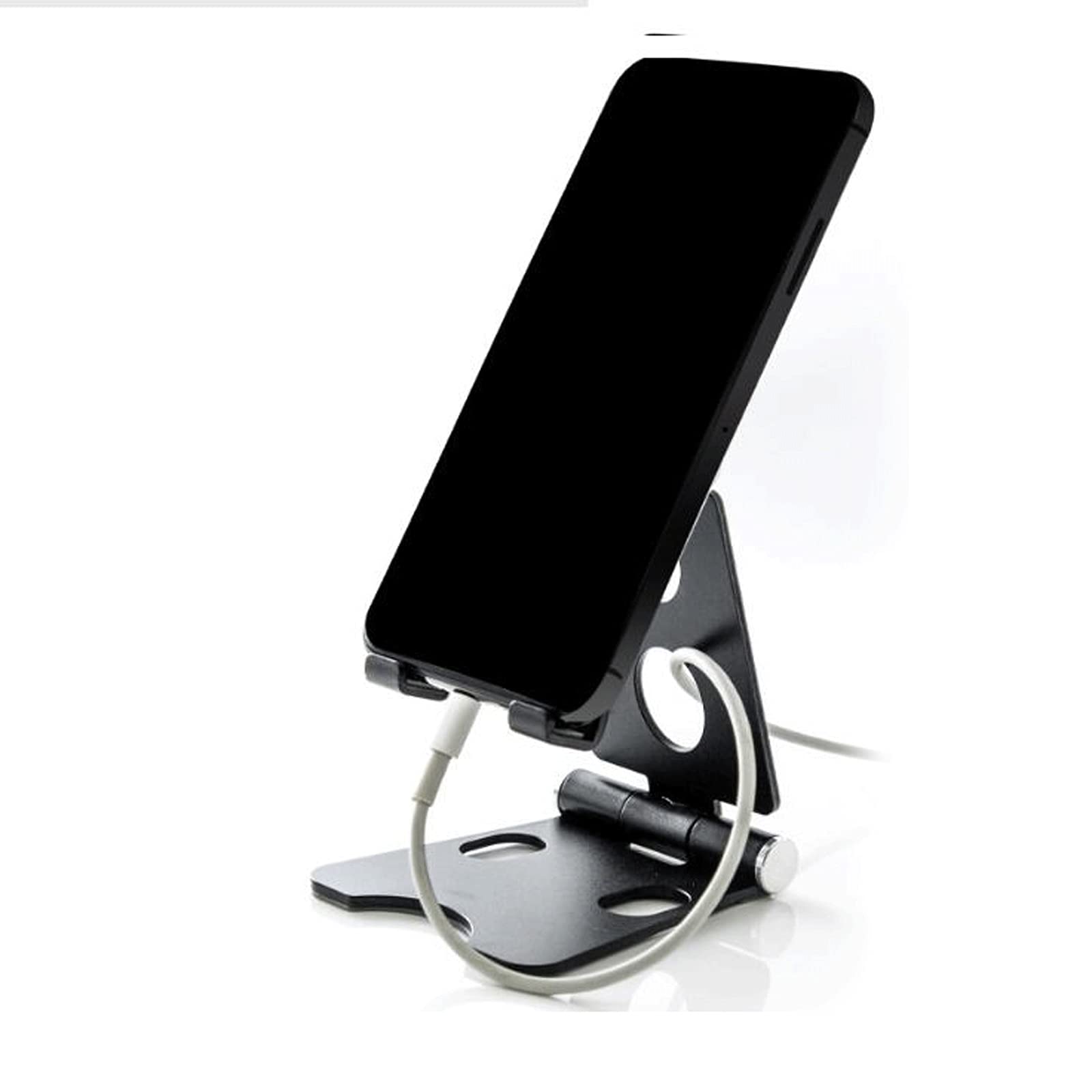 XIANGFASJZ Soporte Movil Soporte de teléfono móvil con Soporte de Metal de Escritorio Doble Plegable