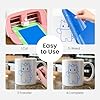 LIKCUT Permanent Vinyl 12" x 6ft, Glossy Blue Adhesive Vinyl Roll for Cricut & Silhouette Cameo Cutting Machine, Ideal for Brithday & Party Home Decor, DIY Mug & Ceramic #3