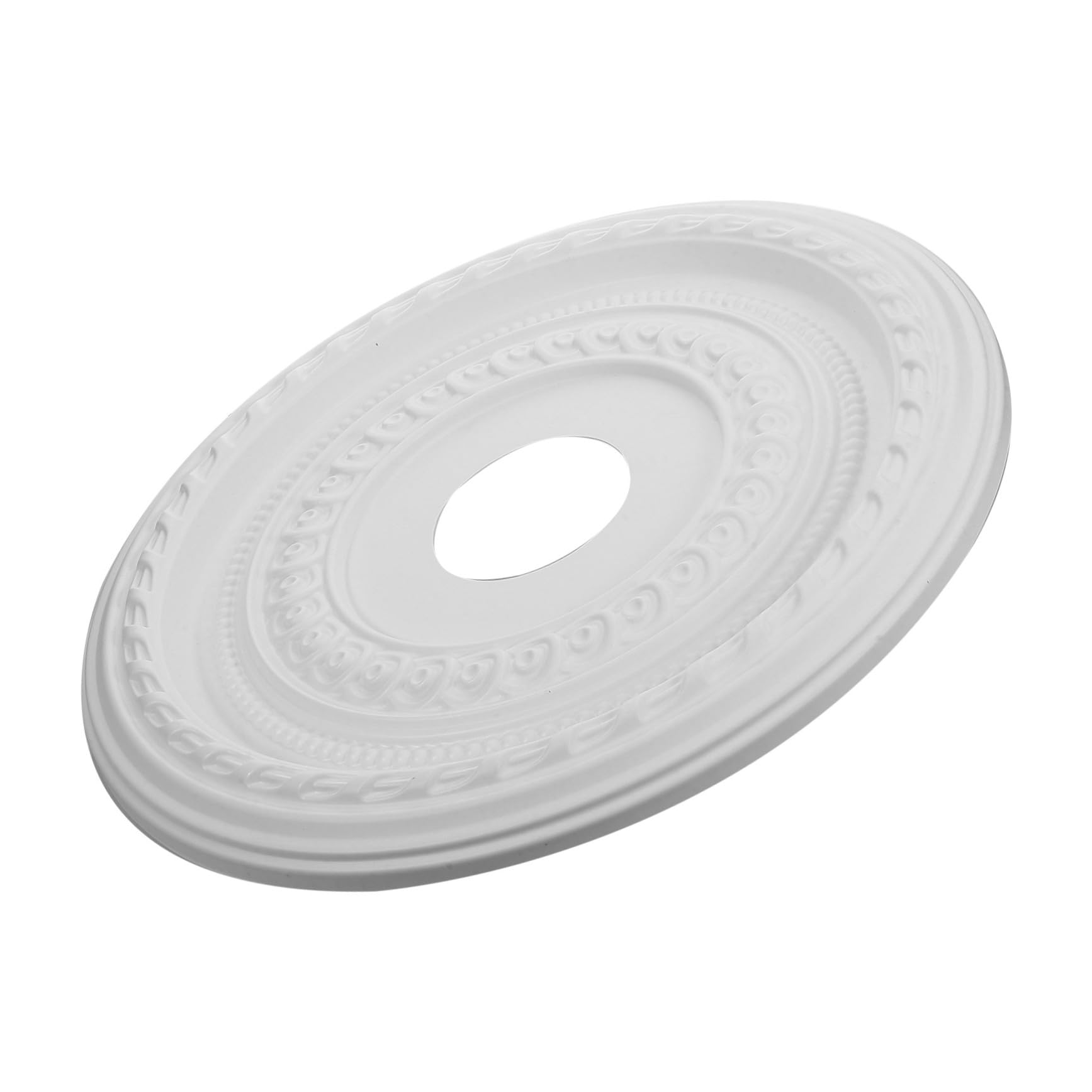 Médaillon de plafond mouluré en polyuréthane blanc COLLBATH pour intérieur chic