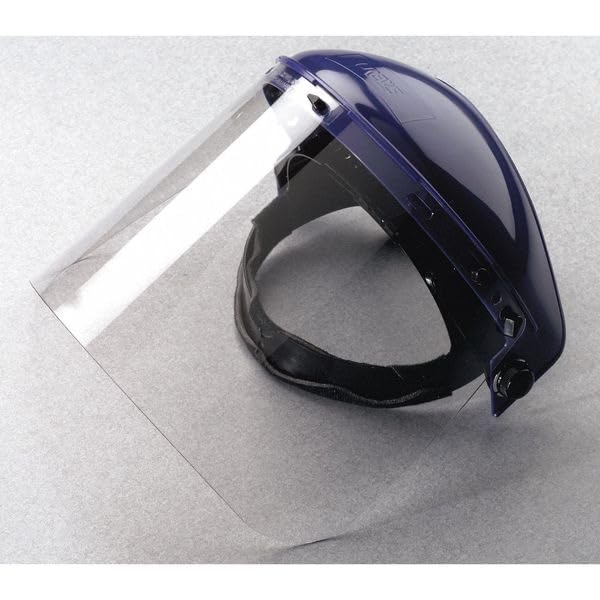 Image of MCR Safety 181560 Polycarbonate Universal Visor Safety Faceshield, Clear, 8-Inch by 15-1 /2-Inch, 0.060-Inch Thick (Visor Only - Hat Not Included)