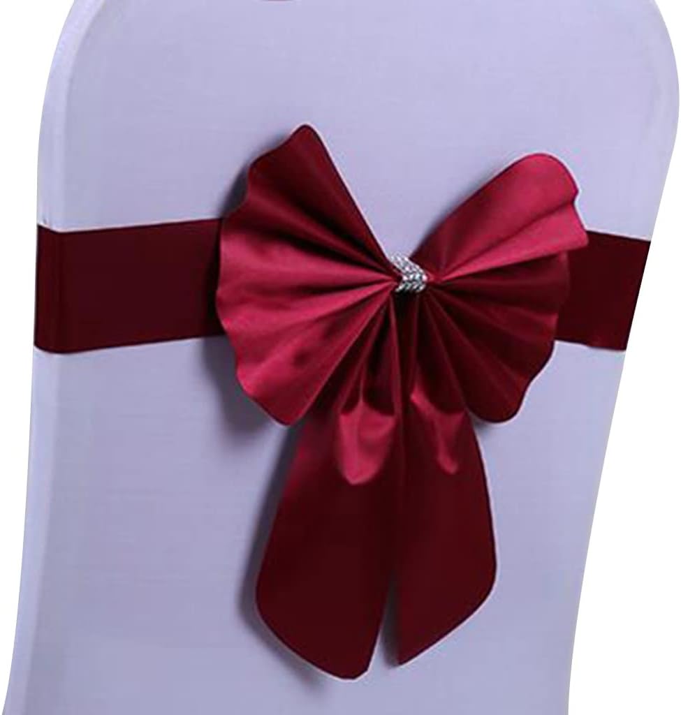 Chair Sashes 10-50Pcs Anniversary Big Bow Shape Chair ?Bows Exhibition Hall Reception Chair Decorated with Satin Ribbon Simple to Use (Color : F Size :20) (D*30)