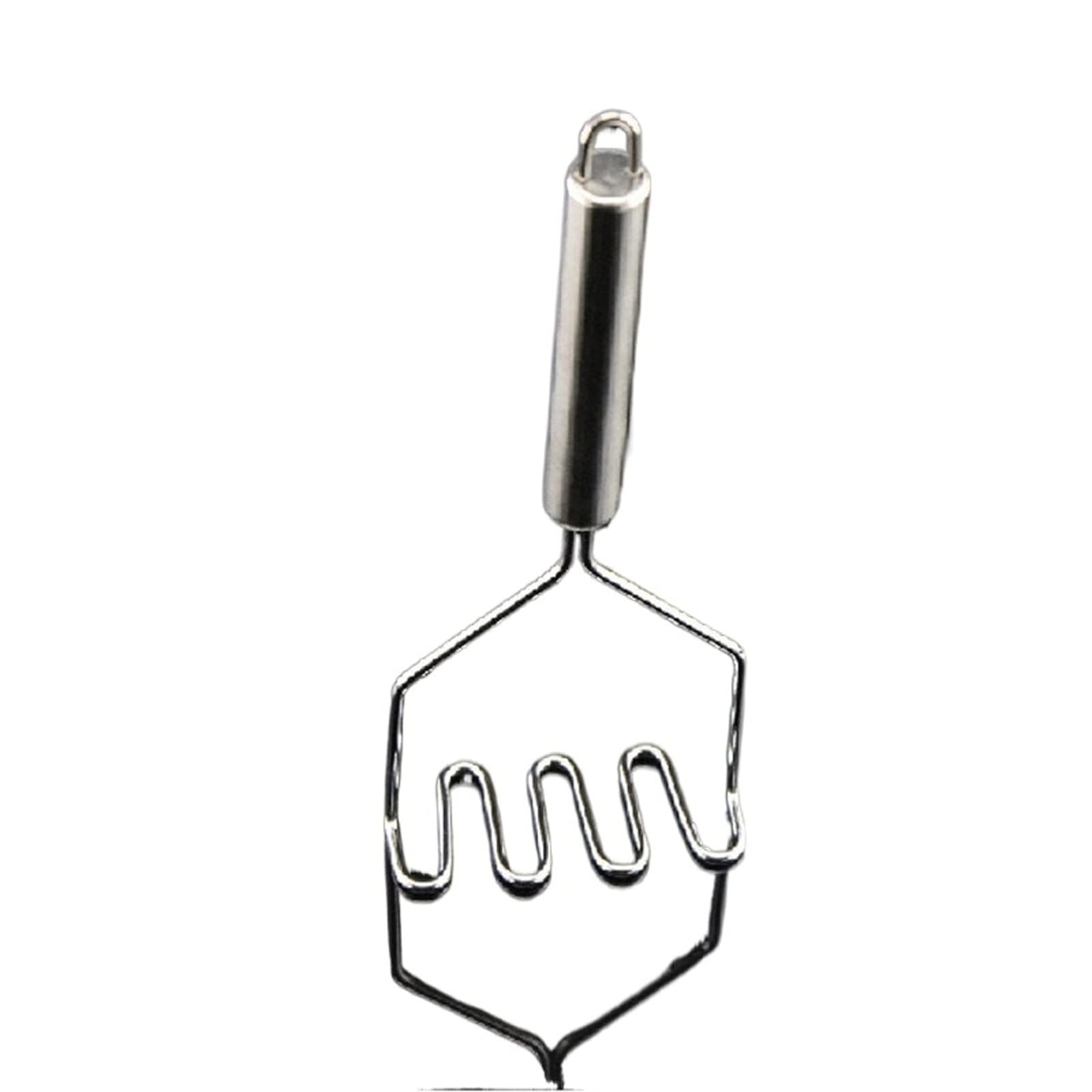 Stampfer aus Edelstahl, Küchenhelfer, wellenförmiger Kartoffelstampfer, Kartoffelstampfer, Kartoffelstampfer, Kartoffelstampfer
