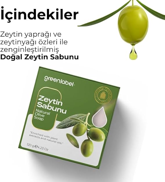 GreenLabel Olive Oil Soap Natural Hair And Skin Nourishing 120gr.