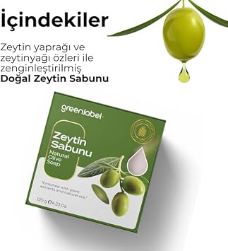 GreenLabel Olive Oil Soap Natural Hair And Skin Nourishing 120gr.