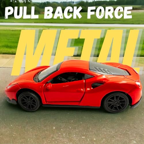 Image of PLUSPOINT Diecast Metal Toy car Pull Back Racers Alloy Die Cast Racing Cars for Kids High Speed Alloy Toy Car Play for Children Best Gifts Toys for Boys