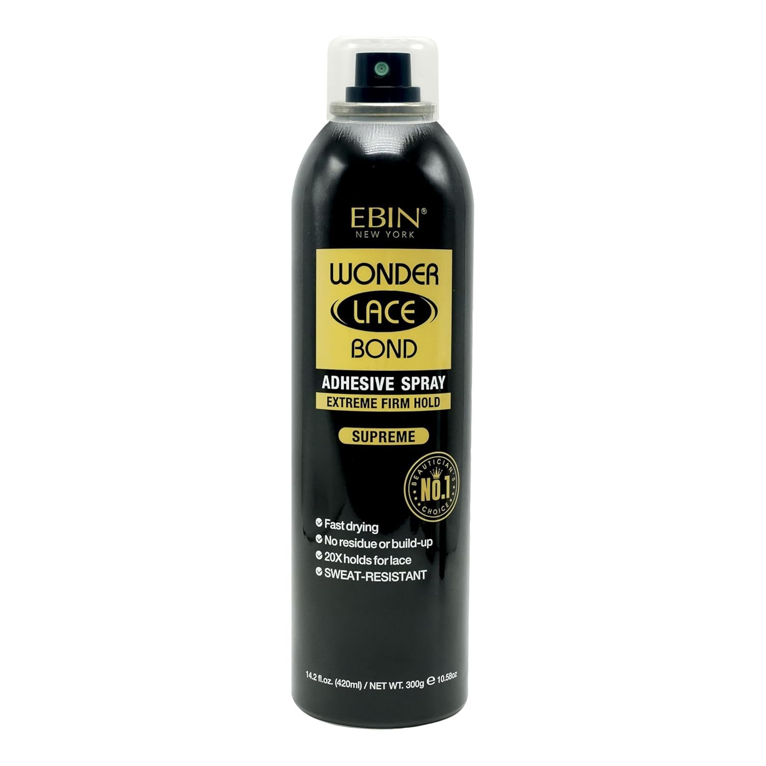 EBIN WONDER LACE BOND WIG ADHESIVE SPRAY - SUPREME (14.2OZ/ 420ML)