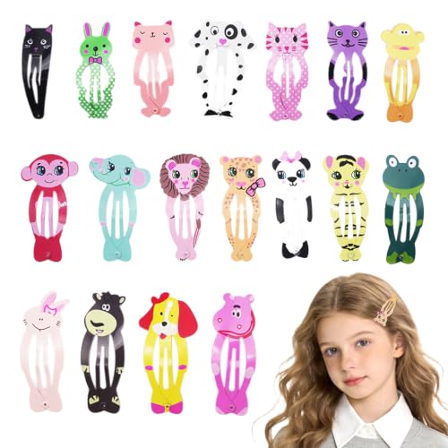 Kitchen-dream 18 STÜCKE Mode Tier Haarnadel Kinder Haarspangen Cartoon Clips Zubehör für Baby Kleinkinder Mädchen Kinder, Mehrfarbig