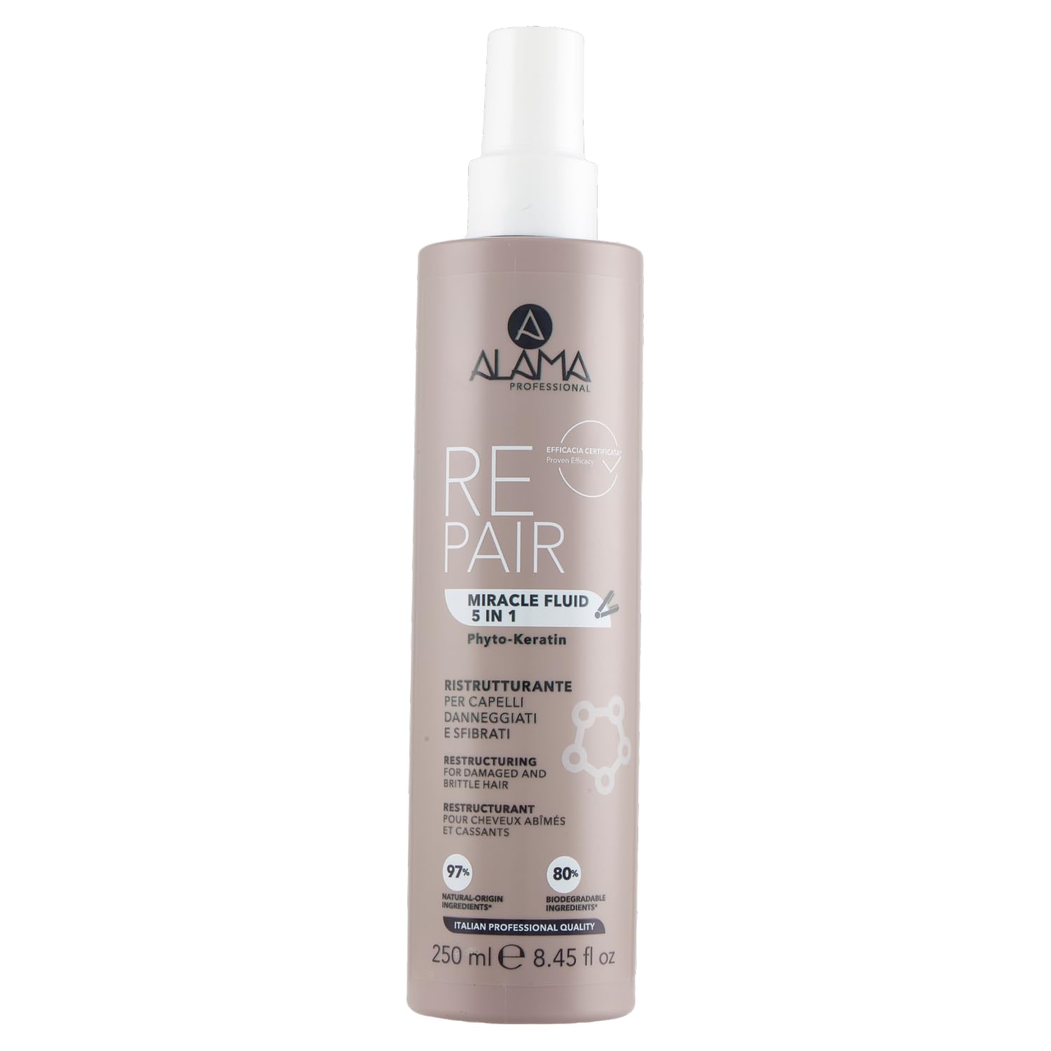 Alama Professional Repair Miracle 5-in-1 Keratin-Haarspray, 250 ml