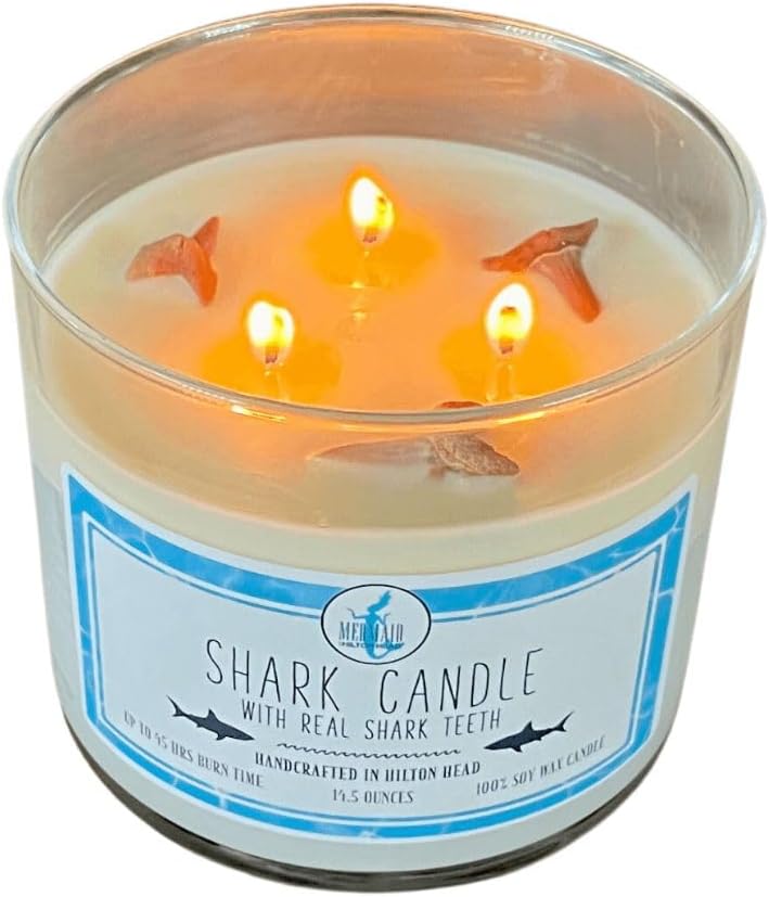 Shark Tooth Candle – Eucalyptus Mint