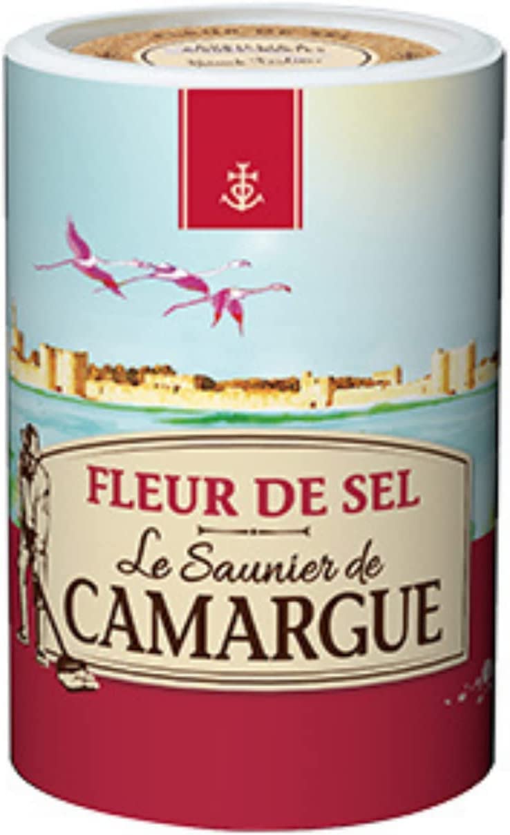 Fleur De Sel Sea Salt, 35.27-Ounce (1 Kg) Canister by Le Saunier De Camargue