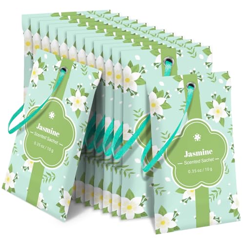 Image of STRN Scented Sachets for Drawer and Closet, Jasmine Scent 14 Pack for Home