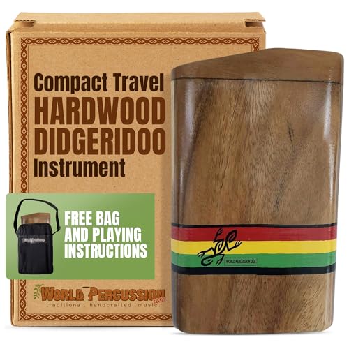 Hardwood Box Didgeridoo - Compact Travel Didge Box from World Percussion USA