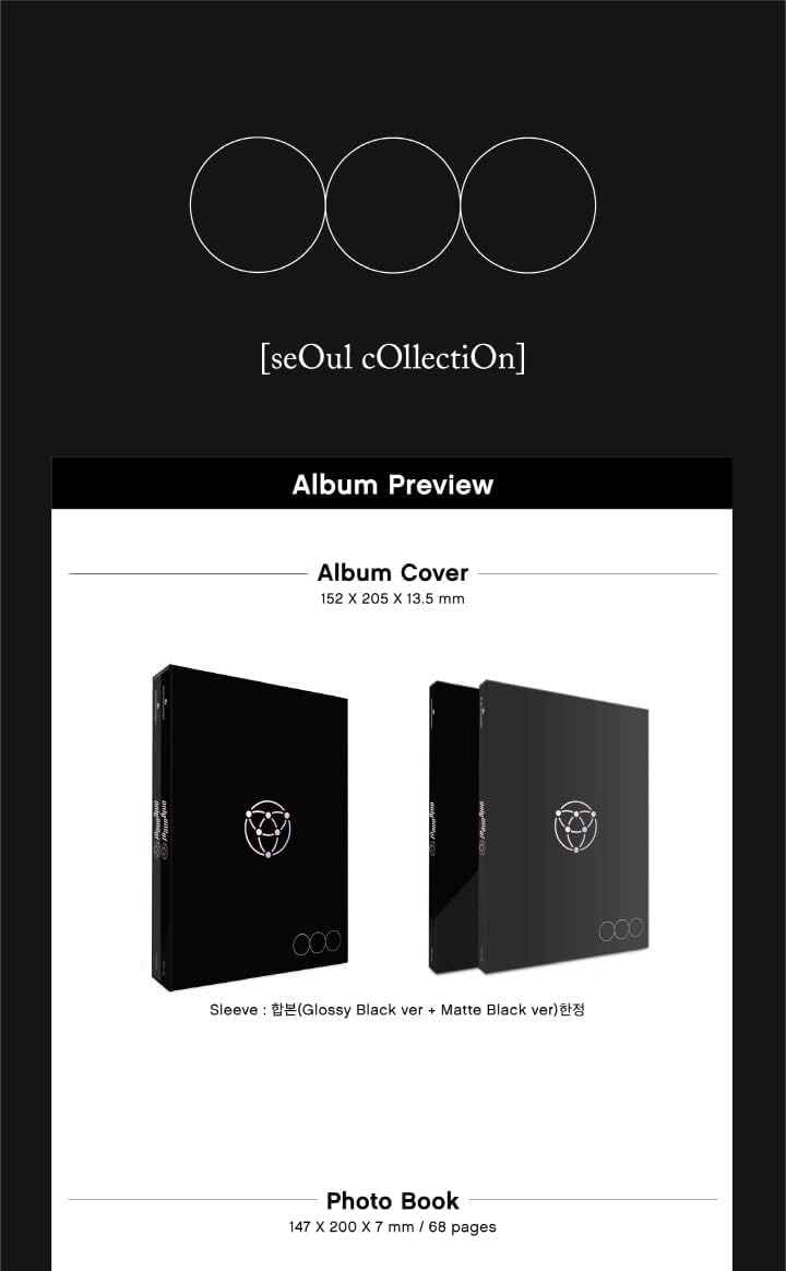 ONLYONEOF seOul Collection Album 2 Version SET CD+68p Photo Book+1p Photo Card+Tracking Kpop Sealed