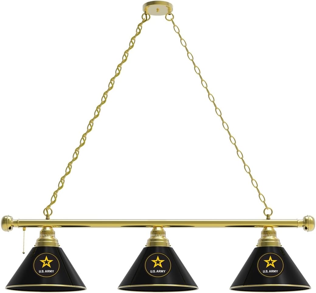 HBS U.S. Army 3 Shade Billiard Light by The Holland Bar Stool Co.