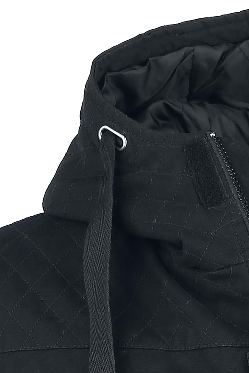 Black Premium by EMP Hombre Chaqueta de invierno negra