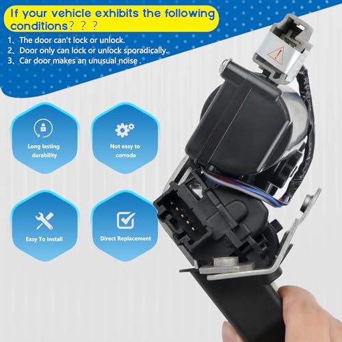 Image of BHB Liftgate Lock Actuator Compatible with Ford Explorer Edge Escape Expedition Police Interceptor Lincoln MKX Navigator Nautilus 2015-2022 Rear Lift Gate Lock Motor Replace FA1Z7443150 DS7Z-7443150-B