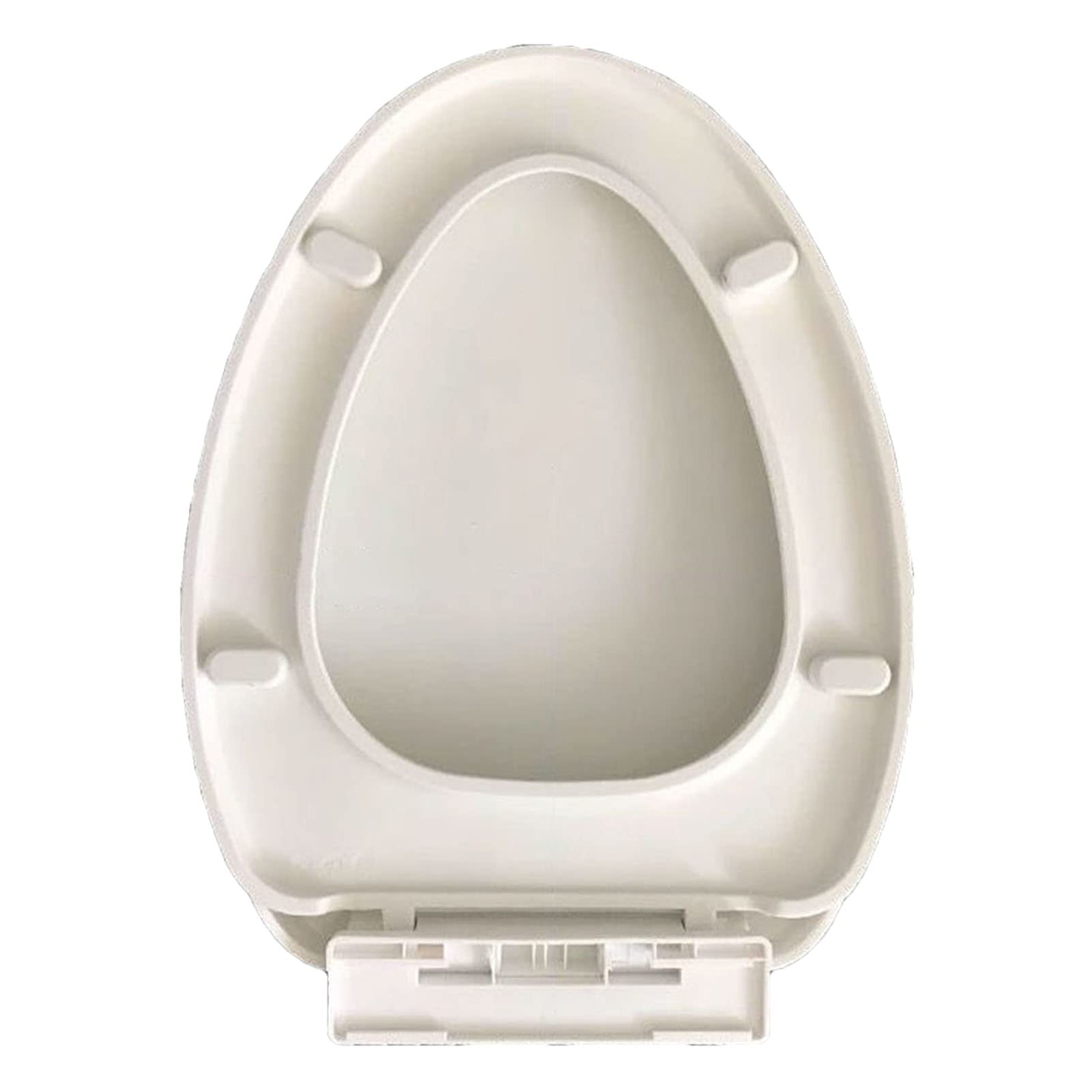 Dxpsxjl White Extended Plastic Toilet Seat, Quick-Release Hinges, Adjustable, Lightweight, Durable, Portable, User-Friendly, Compact, Elongated, Easy