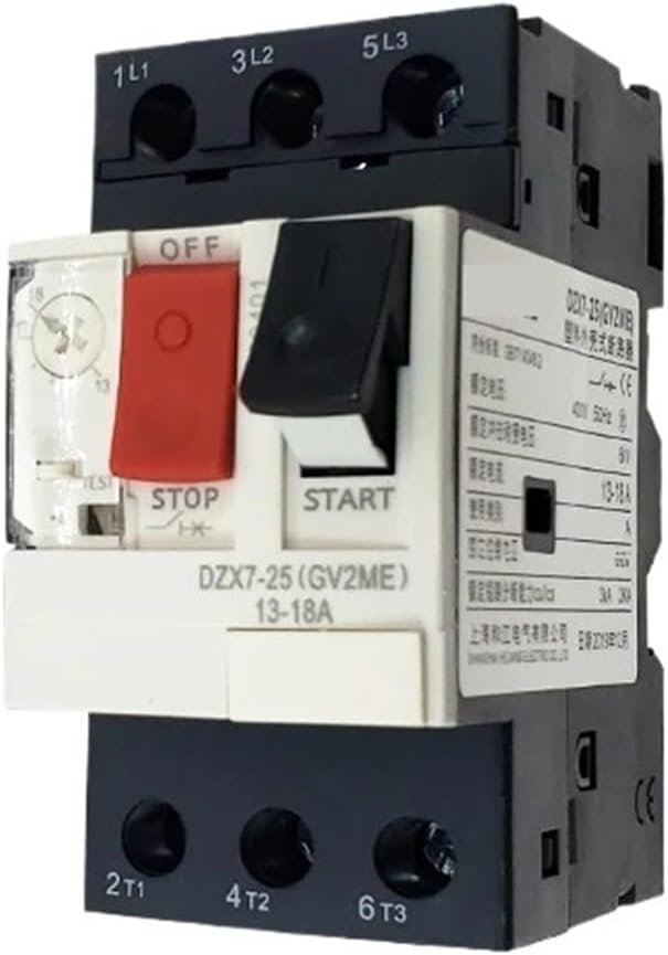 DZX7（GV2-ME） DZX7-32 Motor Protection Circuit Breaker 3P Thermal Magnetic Type Motor Breaker Circuit Breaker Push Button(1-1.6A)