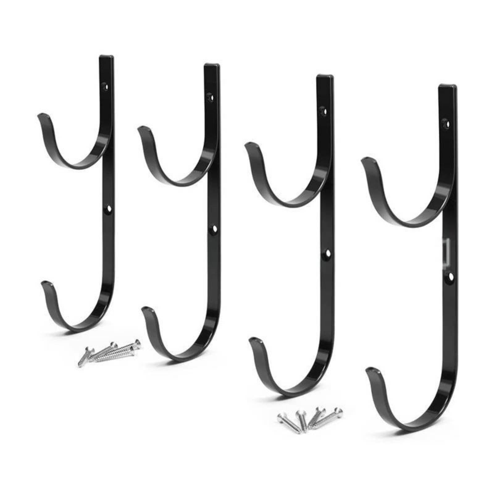 Pool Pole Hanger Easy Installation Telescopic Pole Hook Rust-Resistant Pool Cleaning Hook for Poolside 4-Pack Black Pool Cleaners & Vacuums | Pool Cleaning Tools | Pools-image-27