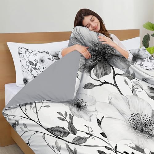 Housse de couette 200x200cm avec fermeture éclair pour lit sans plis - 6