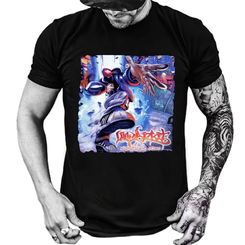 Men'S Limp Rapper Bizkit Personalized Printing Tour 2024 Shirts Vintage 90s Rap For Music Fan Mens Shirt (M, Black)