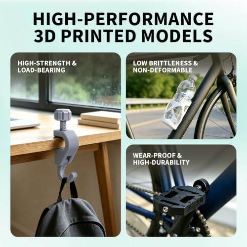 Image of RepRapper Modified PLA (PLA+) Filament Bundle 1.75mm, 6 Rolls of 250g (Black, White, Grey, Red, Green, Blue), Upgraded PLA 3D Printer Filament ±0.03mm Precision