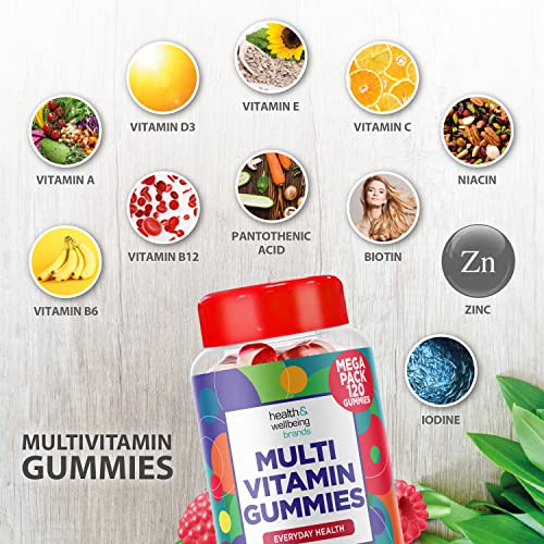 Multivitamin 120 Gummies -Raspberry Flavour Adult Gummy with 11 Vital Vitamins & Minerals - Vitamin D, Zinc, Vitamin C + B - Health + Immune Support - 4 Months Supply by Club Vits - Image 5