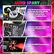 Hakuta Nebelmaschine, Rauchmaschine mit 18 farbigen LED-Lichtern – Automatische Nebelmaschine mit Racing- & Jumping-LED-Effekten für Halloween, Weihnachten, Hochzeiten und DJ-Partys