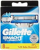 turbo 300 Con tira de lubricación Gillette mach3 turbo - Recambios para cuchillas de afeitar (8 unidades)