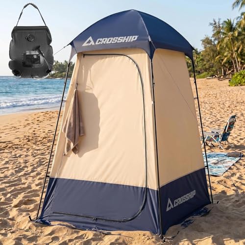 Tienda de ducha portátil para camping al aire libre con bolsa de ducha solar miniatura 3