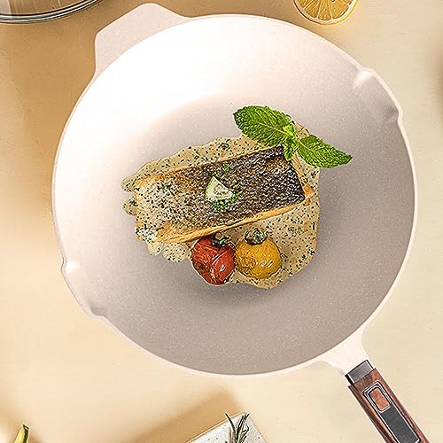 Wok antiadherente 12.6 pulgadas con tapa de vidrio miniatura 2